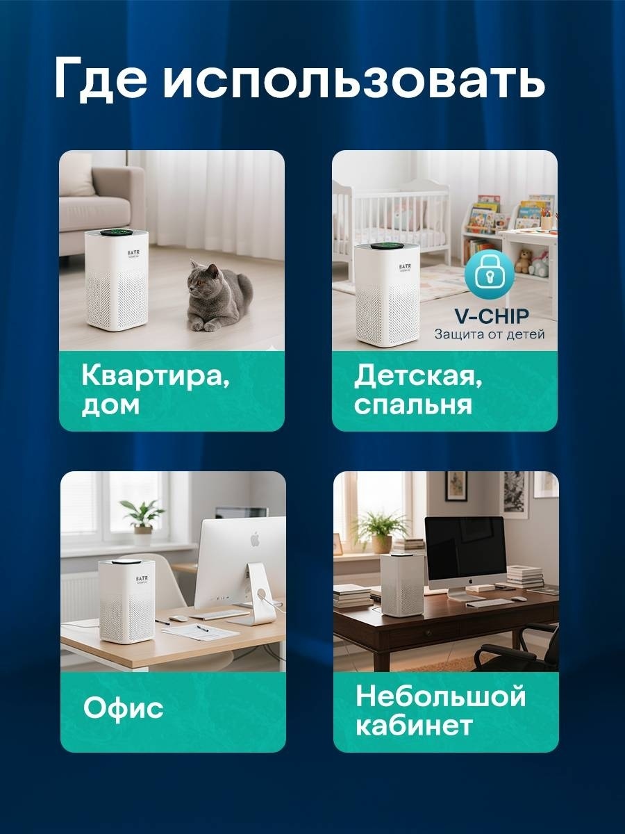 Очиститель воздуха BATR Crystal Air белый — фото 7